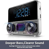 LERSGO HR1901 Bluetooth Alarm Clock Radio — image 2
