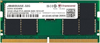 Transcend 32GB DDR5 4800MHz SO-DIMM Laptop RAM