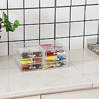 Cq Acrylic Clear Stacking Makeup Organizer with 8 Drawers — image 7
