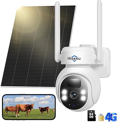 Hiseeu 4G LTE Cellular Security Camera