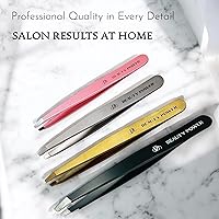 Beauty Power Ultra-Precision Professional Slant Tweezers - Matte Gray — image 9