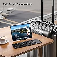 Kidopire Foldable Bluetooth Keyboard with Touchpad — image 3