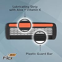 BIC Flex 4 Sensitive Hybrid Titanium Men's Disposable Razors, 8 Cartridges & 2 Handles — image 6
