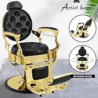 Artist Hand Retro Barber Chair - Gold — image 3