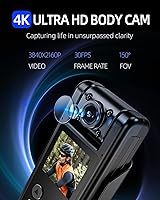 VIDCASTIVE L10 4K WiFi Body Camera with 64GB Memory Card — image 2