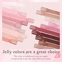 SHOYUM 24 Pcs Jelly Nude Gel Nail Polish Set — image 6