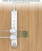 Addtam 10Ft Surge Protector Power Strip AD313C2 — image 6