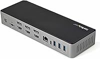 StarTech USB-C / USB-A Hybrid Docking Station for MacBook Pro/Air & Windows - Triple 4K 60Hz HDMI/DP, 85W Power Delivery — image 9