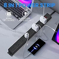 CFMASTER 8-Outlet Metal Power Strip with 12-Foot Cord — image 2