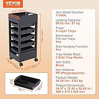 VEVOR Beauty Salon Trolley Cart with 5 Drawers and Dryer Holder — image 7