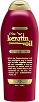 OGX Frizz-Free + Keratin Smoothing Oil Shampoo 25.4 fl oz — image 1