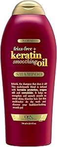 OGX Frizz-Free + Keratin Smoothing Oil Shampoo 25.4 fl oz Review