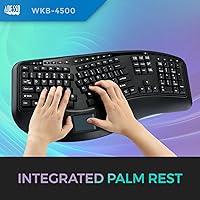 Adesso WKB-4500UB Wireless Ergonomic Keyboard with Touchpad — image 5