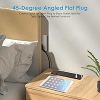 HHSOET 8 Outlet Recessed Power Strip with USB-C and USB-A Ports — image 8