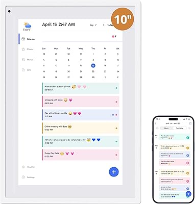 Dragon Touch 10.1″ Digital Calendar Chore Chart