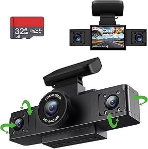 ZKCAMSPY 3-Channel 1080P Dash Cam Review