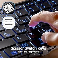 iClever BK05 Backlit Foldable Bluetooth Keyboard — image 4