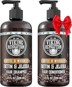 Viking Revolution Coffee Whiskey Shampoo and Conditioner Set 17oz Review
