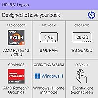 HP 15-fc0099nr Laptop 15.6″ Ryzen 3 7320U 8GB 128GB SSD — image 2