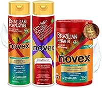 NOVEX Brazilian Keratin Shampoo, Conditioner & Mask Set — image 1