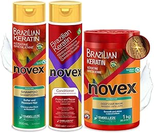 NOVEX Brazilian Keratin Shampoo, Conditioner & Mask Set Review