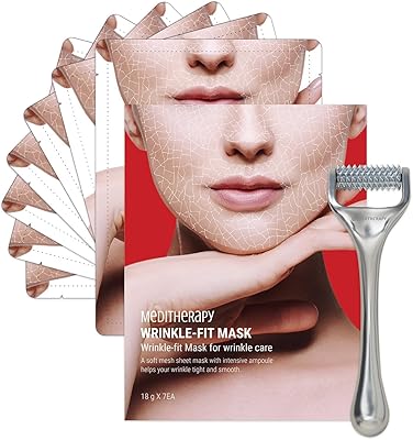 MEDITHERAPY Wrinkle-fit Mask + Facial Roller 7 Pack