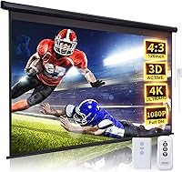 FRAYSCENT 120 Inch Motorized Projector Screen 4:3 — image 1