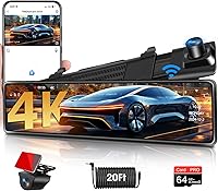 Jansite RM 12″ 4K Mirror Dash Cam — image 1