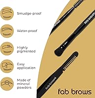 Fab Brows LUX Duo Stencil Eyebrow Kit Light Brown/Medium — image 3