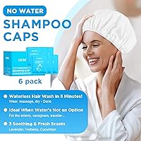 OK TAPE No Water Shampoo Caps 6 Pack (Lavender, Verbena, Cucumber Scents) — image 2