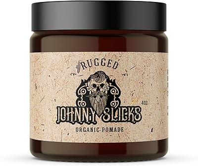 Johnny Slicks Oil Based Pomade, Rugged, 4oz