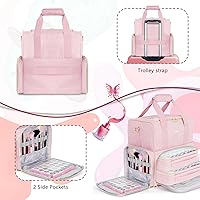 LEFOR·Z Nail Polish Organizer Holds 80 Bottles, Pink — image 4