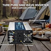 WZRELB SE3000W 3000W Pure Sine Wave Inverter 24V DC to 120V AC — image 3