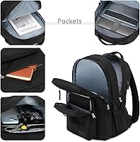 ecodudo Lightweight Black Backpack EBDU2301 — image 3