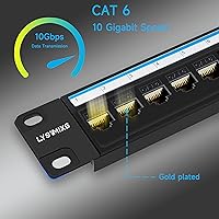 Lysymixs Cat6 Patch Panel 24 Port with Keystone — image 6