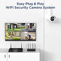 SmartSF Wireless Security Camera System 10CH 5MP NVR with 4 3MP Cameras, 1TB HDD — image 6
