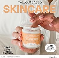 Amallow 100% Grass Fed Beef Tallow for Skin Care, 4 FL. oz. (Orange Creamsicle) — image 2
