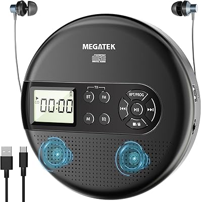MEGATEK CP27BR Portable CD Player Bluetooth