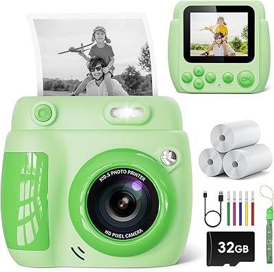 LETSHAHA H6 Kids Instant Print Camera