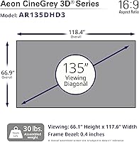 Elite Screens Aeon CineGrey 3D 135-inch Projector Screen — image 5