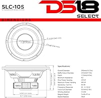 DS18 SLC10S 10-Inch Car Subwoofer — image 3