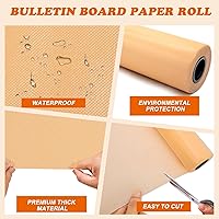 EggSun Peach Pink Fabric Bulletin Board Paper Roll 14.8FT x 47IN — image 3