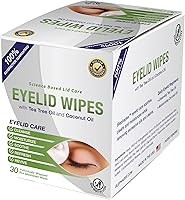 Lunovus Premium Eyelid Wipes with Tea Tree and Coconut Oil - Box of 30 — image 4