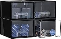 Vtopmart Black Small Stackable Storage Drawers — image 1