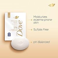 Dove Fragrance Free Beauty Bar Soothing Relief 5 Bars 7.5oz — image 2