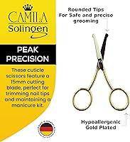 Camila Solingen CS06 Gold Plated Safety Tip Scissors — image 2