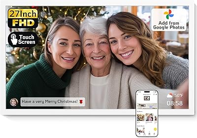 NexFoto 27-inch Touchscreen Digital Photo Frame