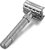 Vikings Blade Adjustable Double Edge Safety Razor – The Emperor Frosted Chrome — image 3