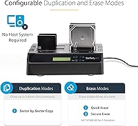 StarTech.com SATDOCK4U3RE 4-Bay Hard Drive Duplicator and Eraser — image 6