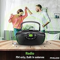 Philco PBB2005BT-BK Boombox Portable CD Player with Bluetooth — image 3